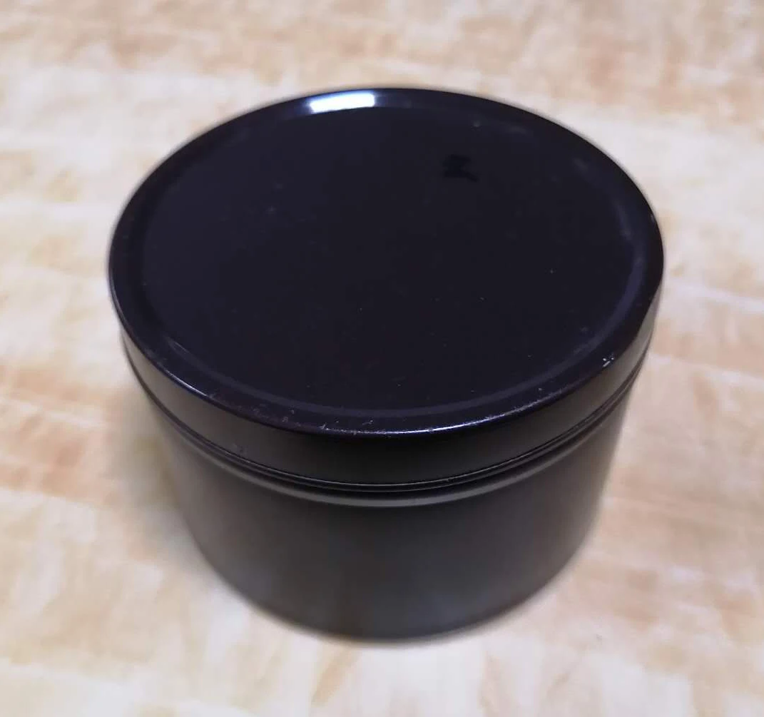
matte black 10 oz custom empty metal round rose gold tin candle jar 