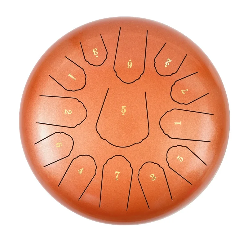 Factory supply 12 inches 13 tones drum set hand pan steel tongue drum for YOGA
