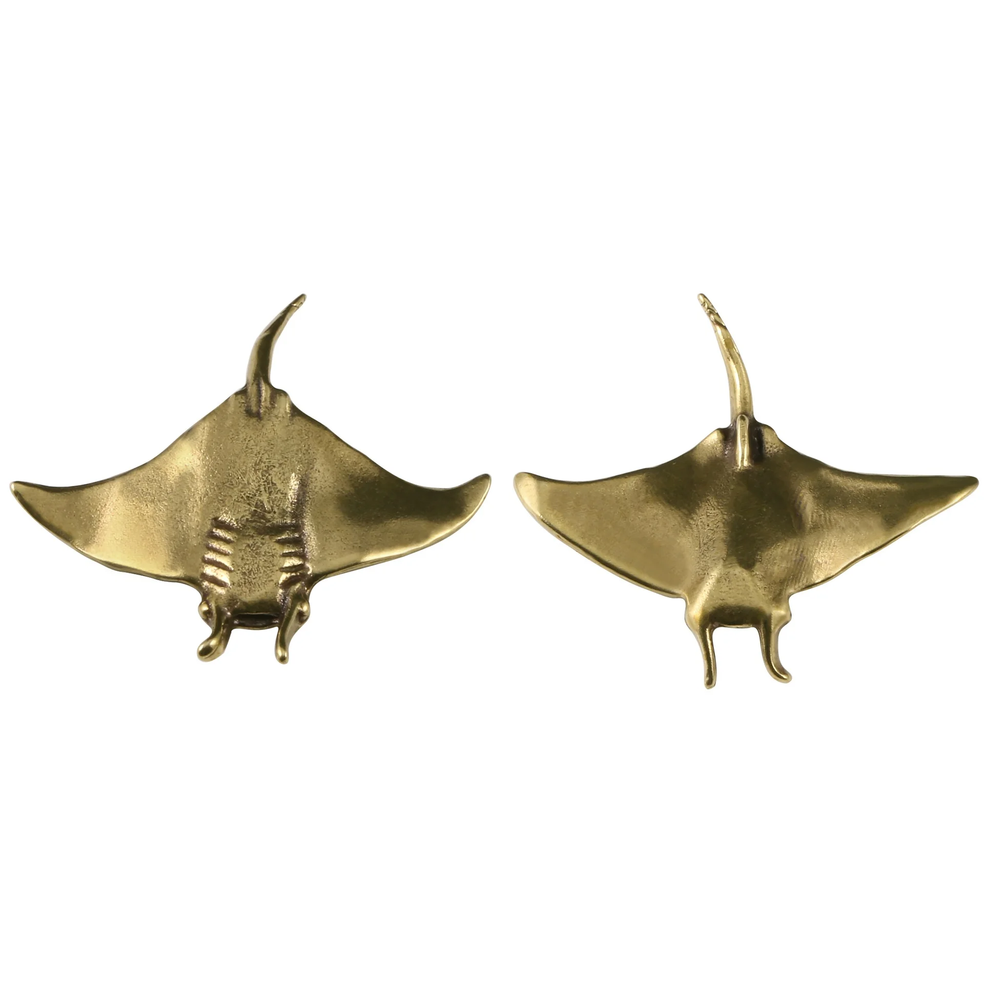 Brass crafts devil fish statue ornaments brass rays home decoration simulation toys