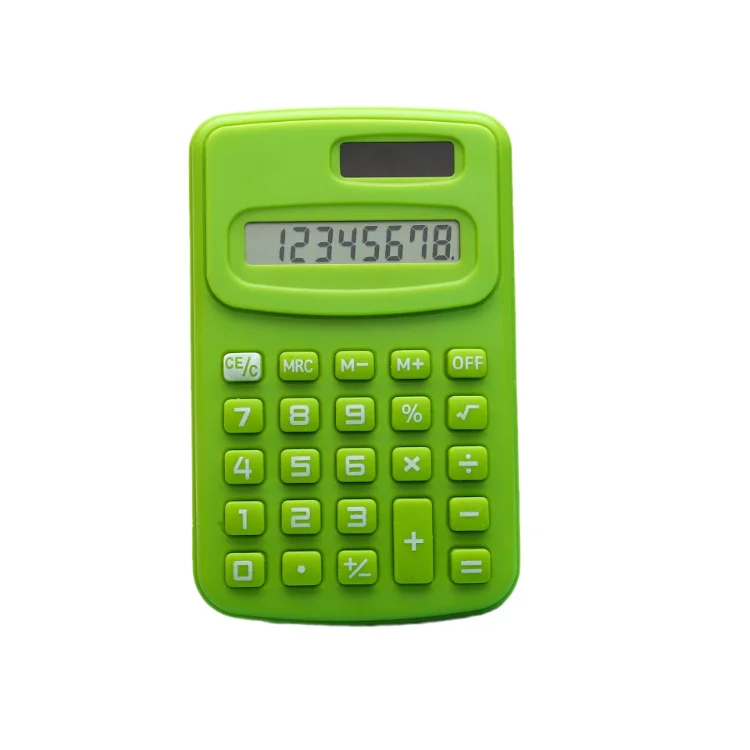 Mini Calculators 8 Digit Display Basic Standard Calculators Handheld 8-Digit Primary Calculator for School Students