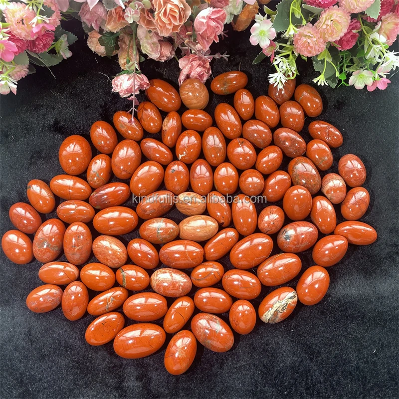 Bulk Crystal Tumbled Natural Reiki Stone Red Jasper Tumbled Stone For Healing Decor