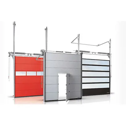 Factory Wholesale Automatic Sectional Vertical Steel Overhead Folding Industrial Door
