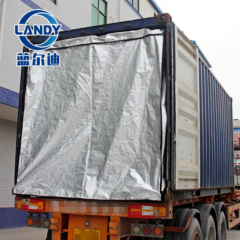 Cargo Care Alu Foil Woven Blanket Thermal Insulated Liner For 20ft Shipping Container
