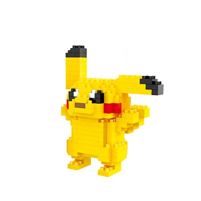LNO Customized Plastic Micro Block Figure Toys Anime Pikachu for