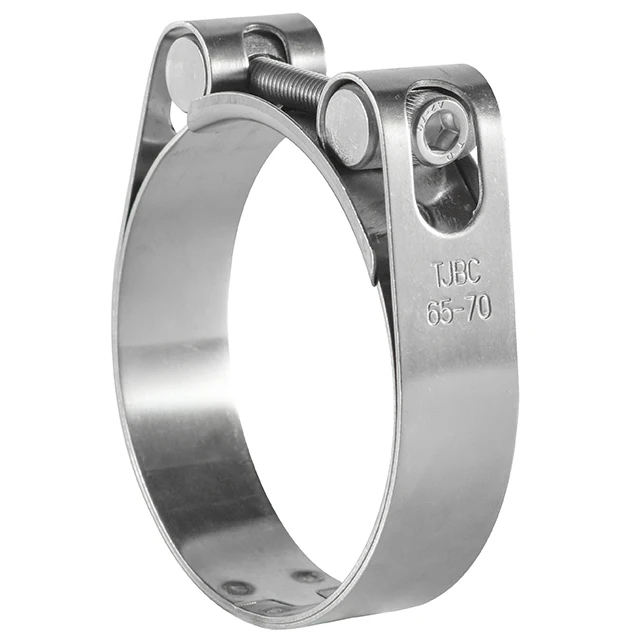 High Quality Single T-Bolt Heavy Duty Hose Clamp With Double Bands