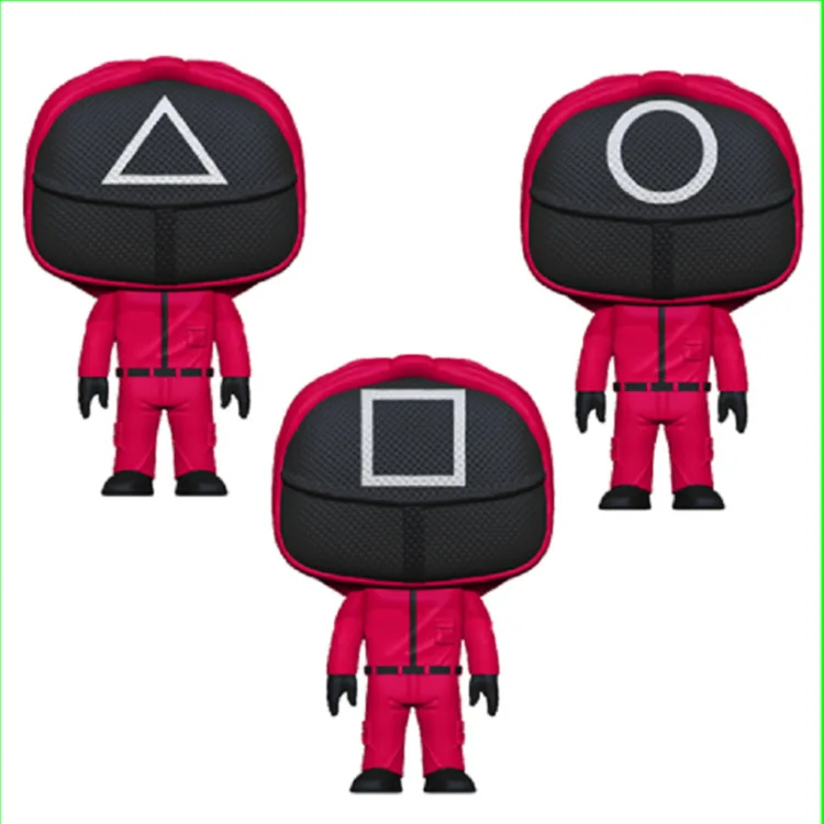 4 шт., лидер продаж, фильмы, телевизионная игра кальмар, мультяшная игрушка, модель, декоративная экшн-фигурка