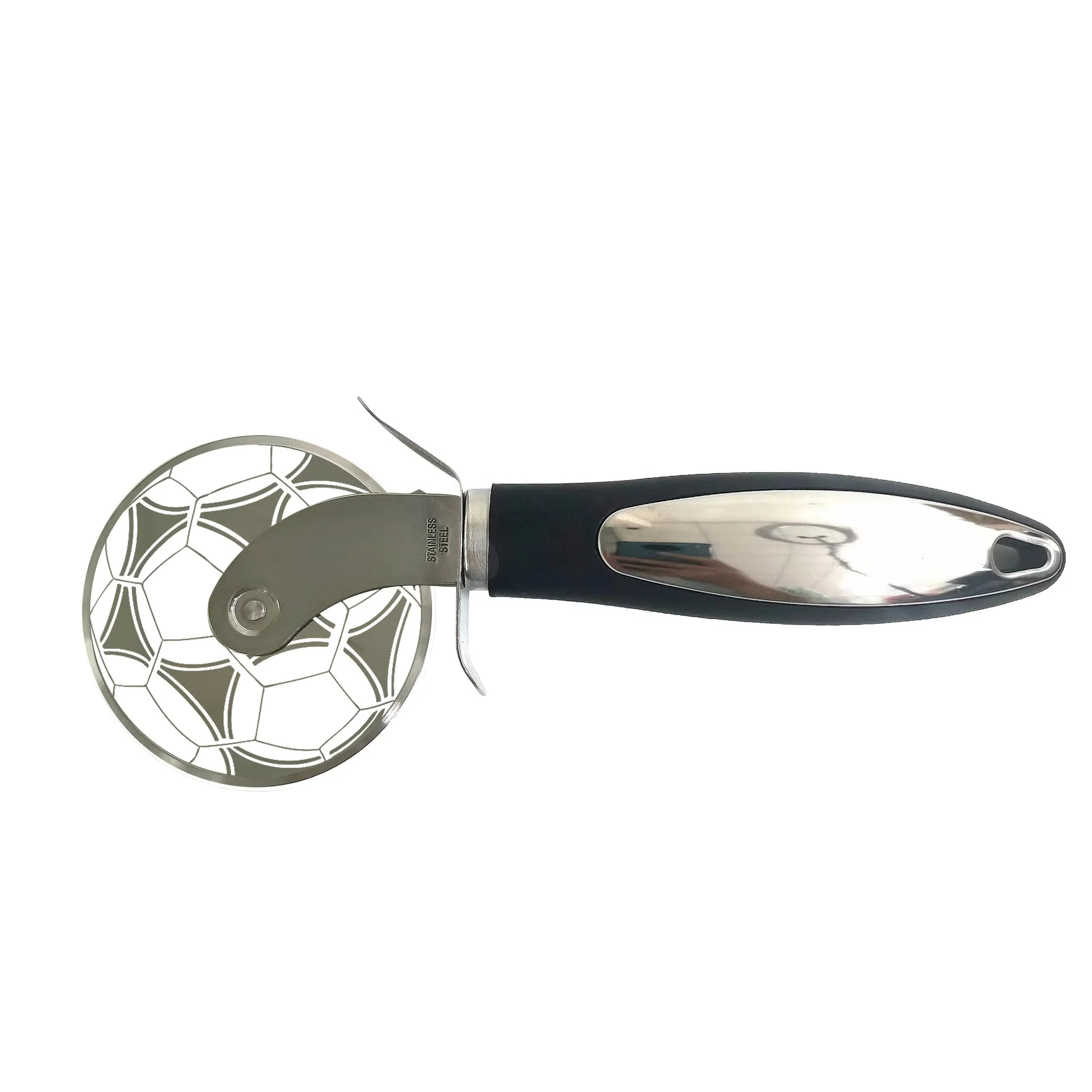 Food Grade Premium Stainless Steel football Pizza Cutter Tool Wheel Home Pizza Knife