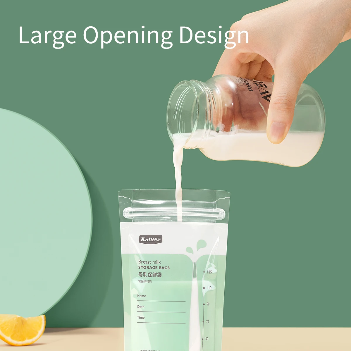 High Quality Breastfeeding Accessories Freezing Milk 180ml 200ml Disposable PC Breastmilk Storage Bags