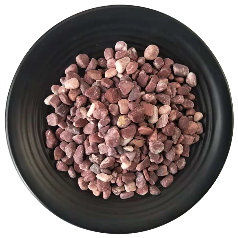 Factory Outlet Colorful Polished Natural Stone Pebbles Snow White Gravel for Garden Decoration and Road Paving