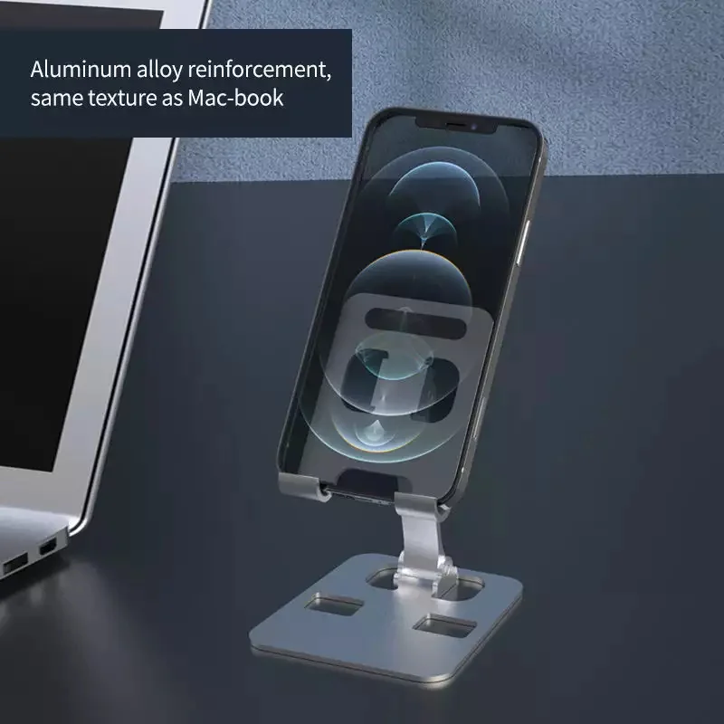 2022 New Universal China Foldable Aluminum Alloy Mobile Phone Holder Portable Adjustable Tablet Stand