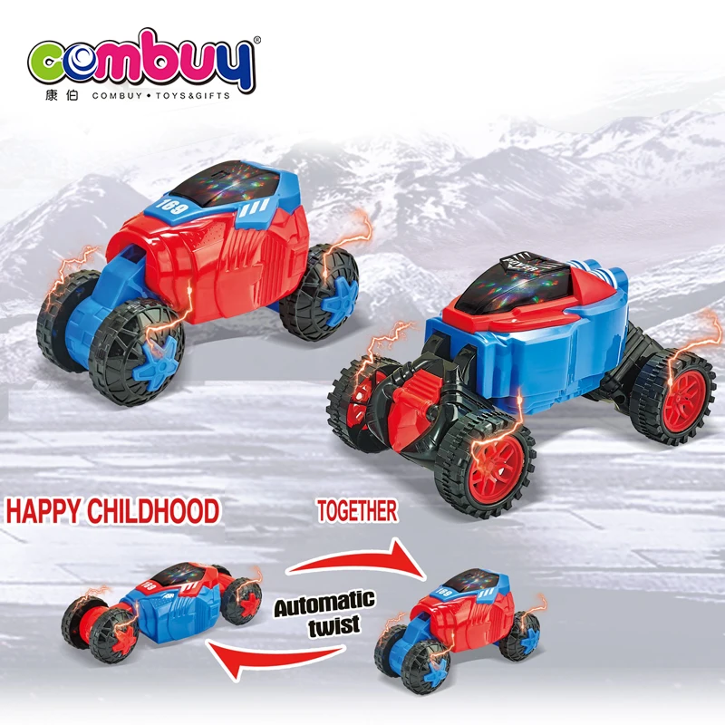 Deformation off-road lighting automatic toy twist stunt car