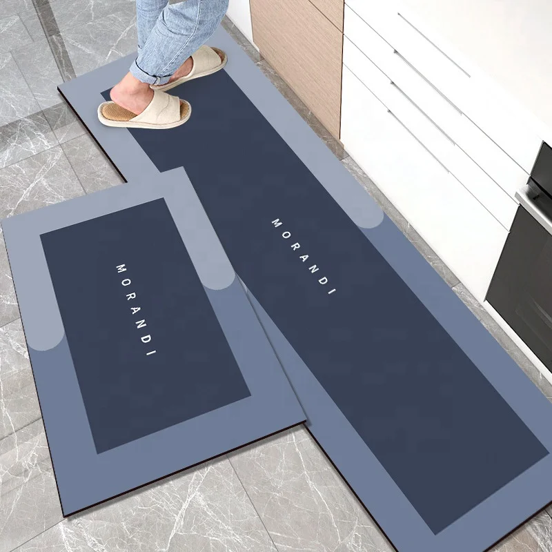 high quality anti slip leather rug kitchen mat washable door mat bathroom mat