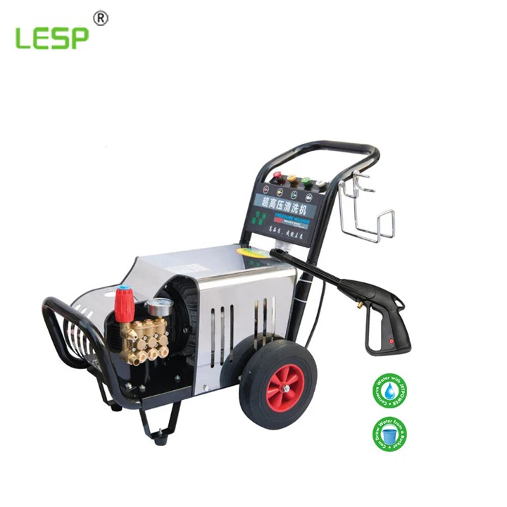High working efficiency street brush sweeper/high pressure cleaner