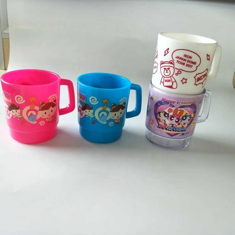 11oz Unbreakable Reusable Color PP Plastic Coffee Mug