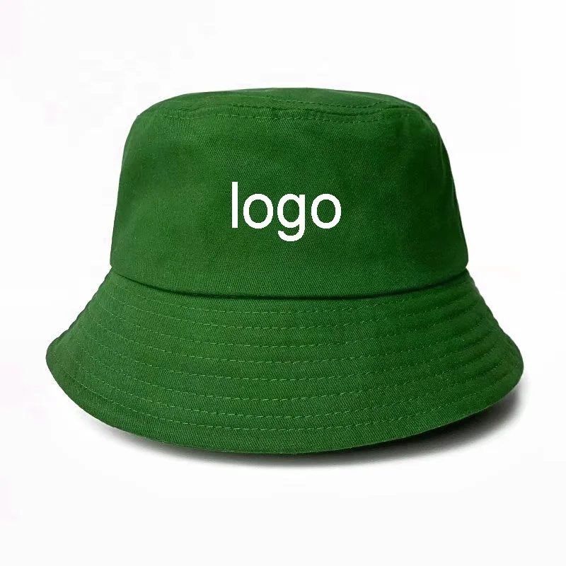 2023 custom Personal Brand Embroidery Logo cotton Bucket Hats with Satin Lined Bucket Hat