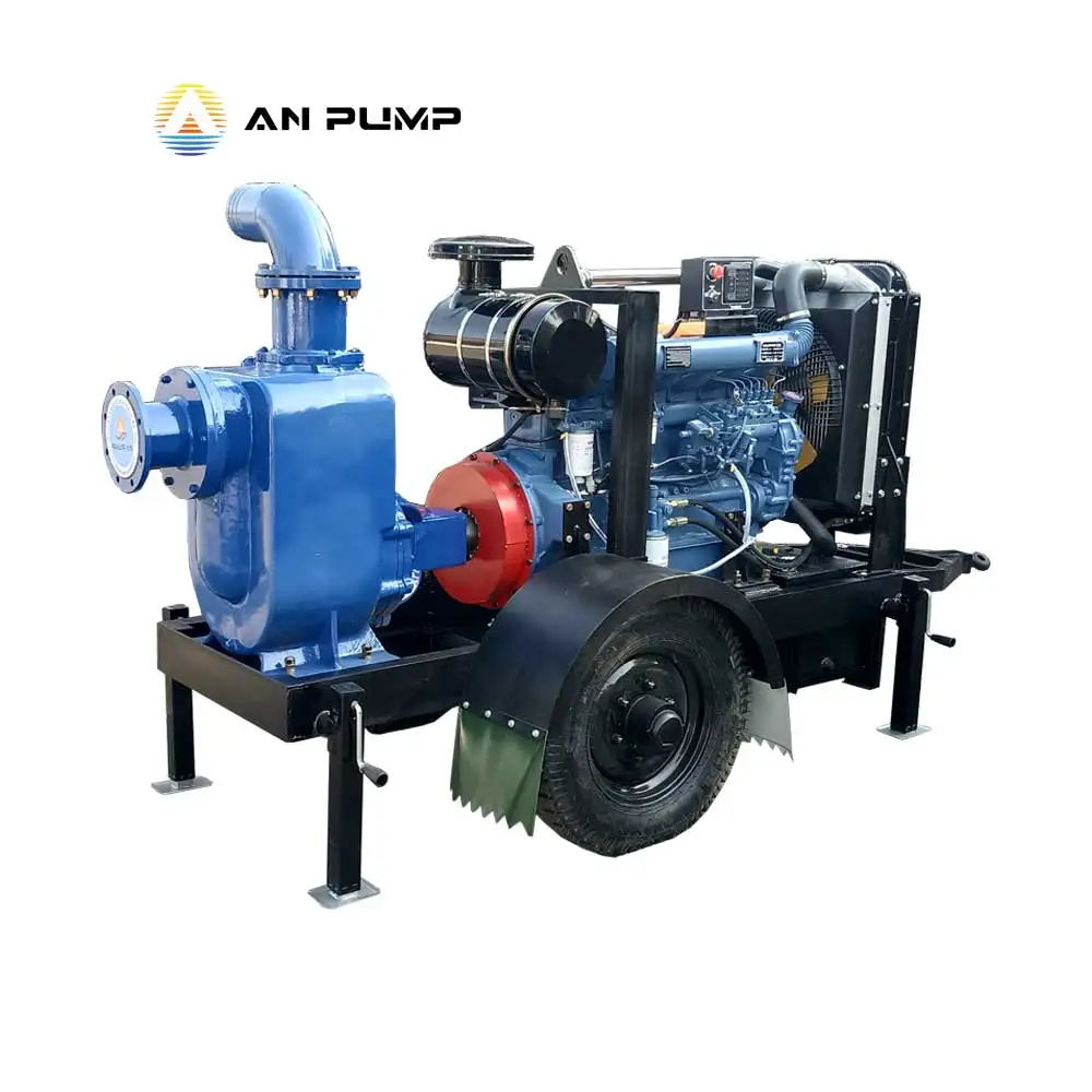 6 Inch Diesel Engine Powered Irrigation Self Priming Diesel Engine Water Pump Sets
