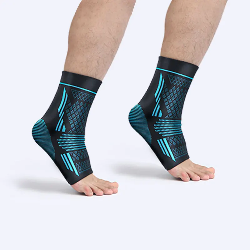 Ankle Support Sleeve Elastic & Breathable Compression Strap Ankle Braces Sports Protective Gear for Soccer Basketball Hiking