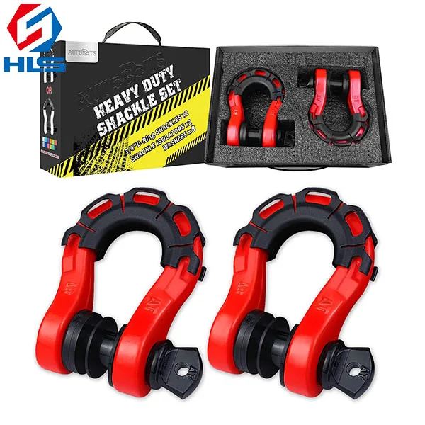Heavy Duty 8T Customized Carbon Steel D Ring Shackle Breaking 3/4' 4.75T G209 Heavy Duty Shackle  Strength
