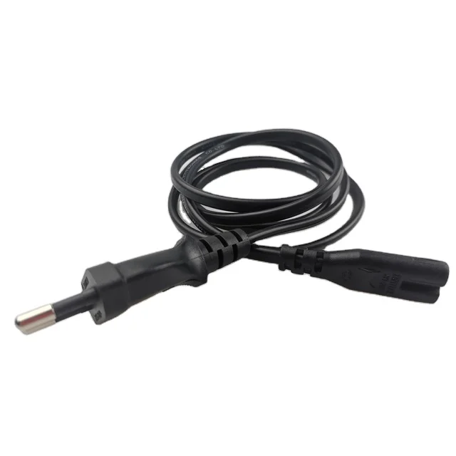 hot sale  2 pin round pin european plug for  PC inserts electric socket