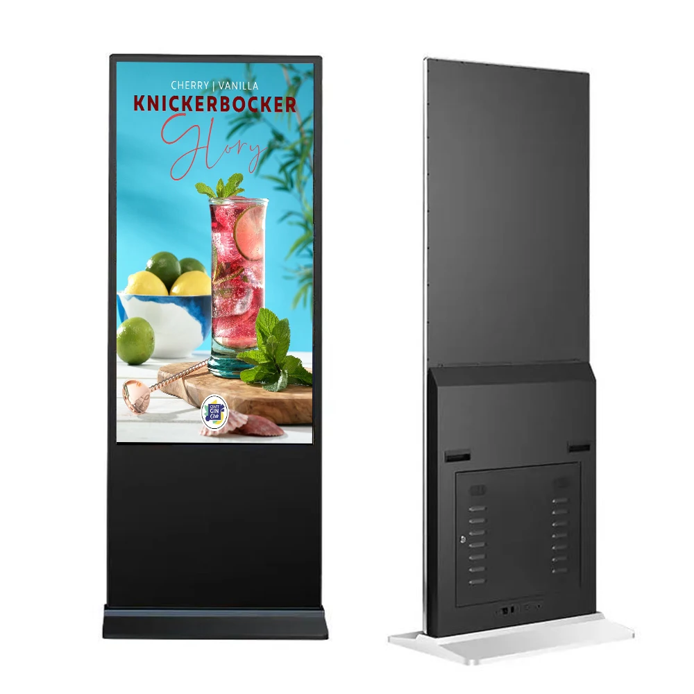 65 дюймов напольная подставка Digital Signage сенсорный экран вертикальный интерактивный киоск ЖК-дисплей рекламный дисплей монитор для торгового центра