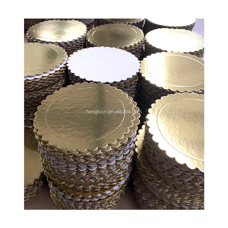 Wholesale Custom Cake Bases Boards 1-3mm Gold Round Cake Board