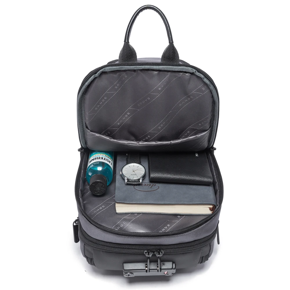 
2020 new design hot selling custom oem fashion men anti theft shoulder waterproof chest crossbody sling bag for men 