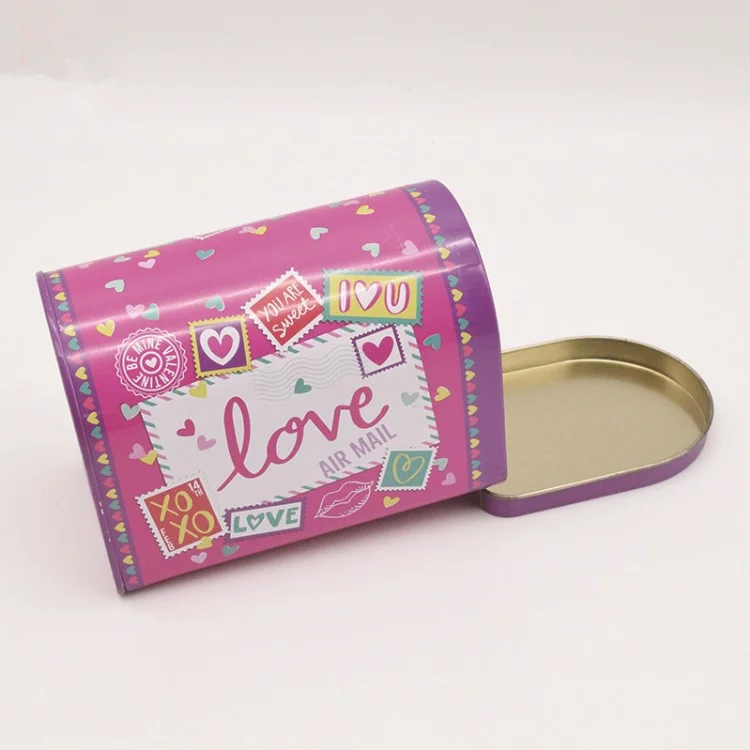 christmas tin can container cookies xmas metal letter box shape santa christmas tin cans