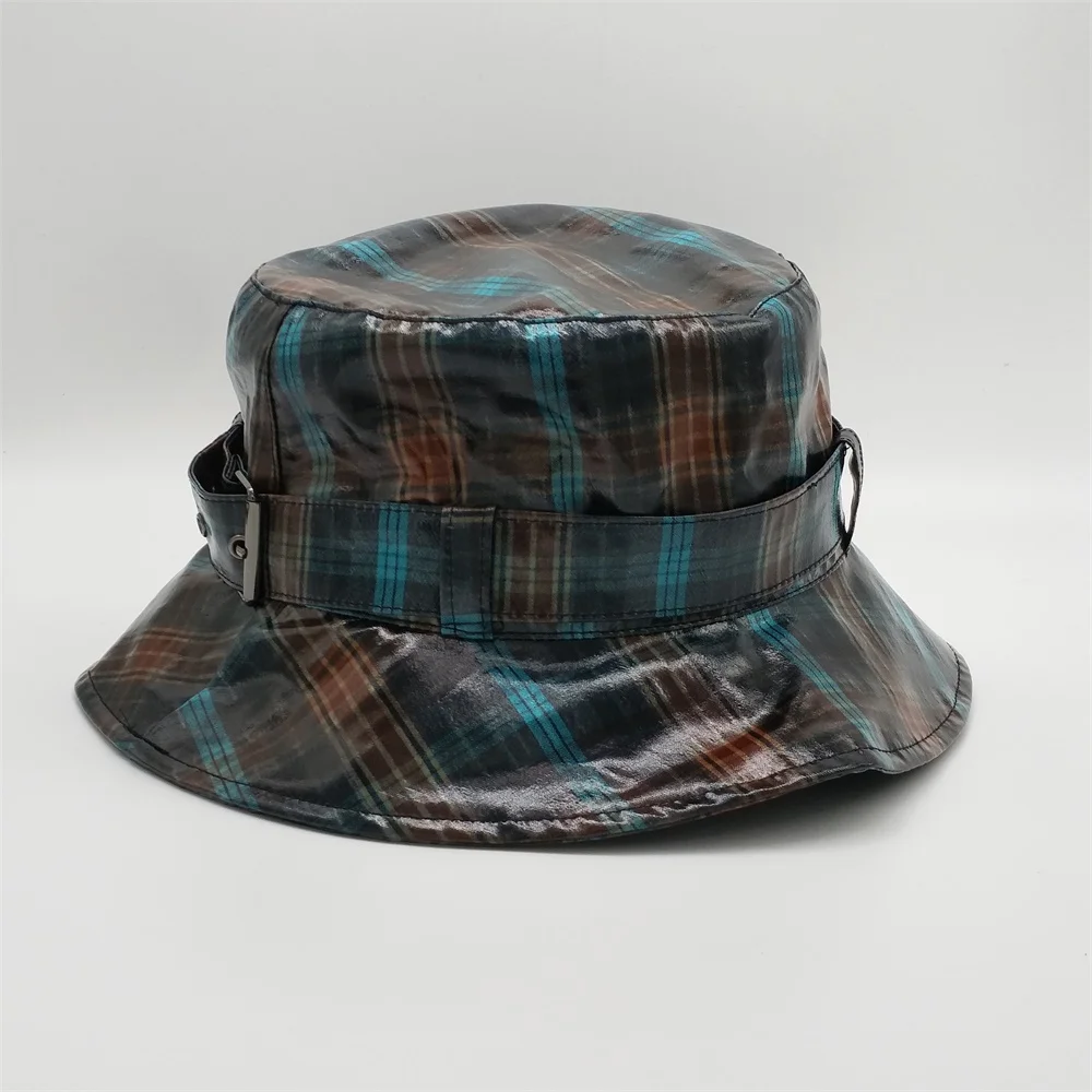 Wholesale Custom Fishing Wide Brim Hats,Woman PVC Fishmen Cap,Waterproof Rain Bucket Hat
