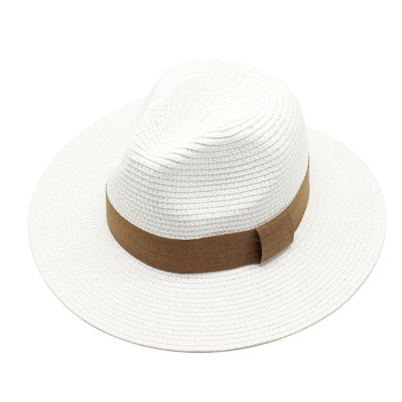 Multi color summer unisex custom sun panama hat paper straw beach hats