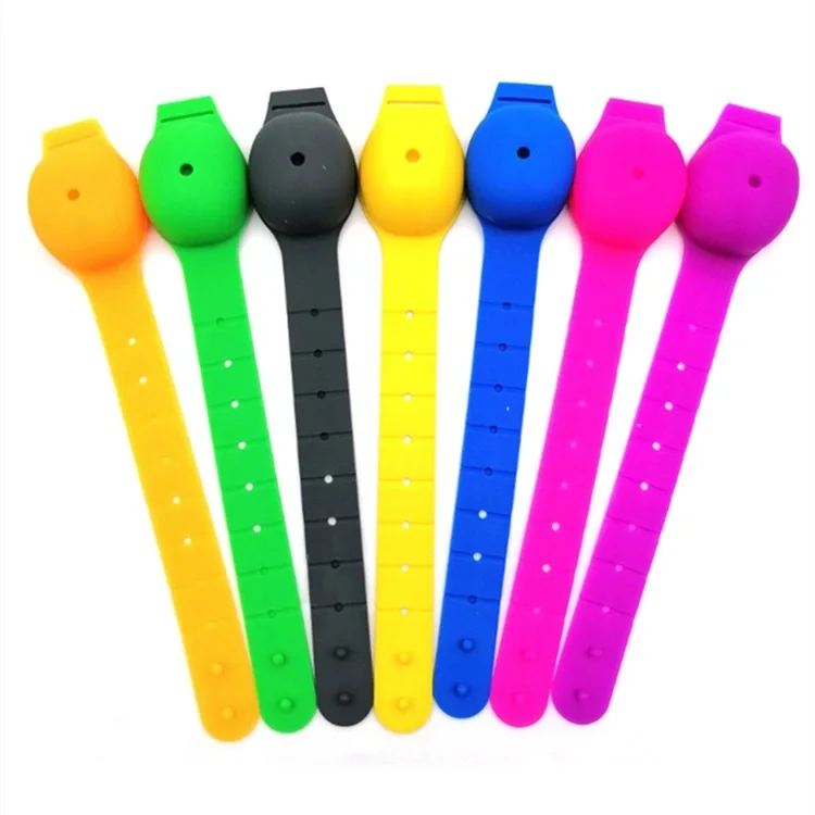 
12 Years Manufacturer Free Samples silicone hand sanitizer bracelet dispenser 