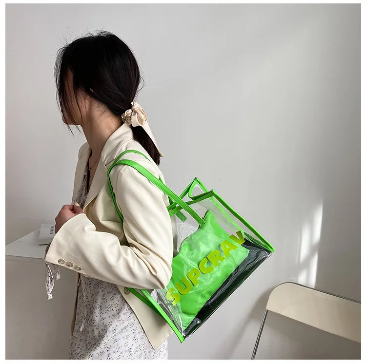 Fashion trends ladies bags ladies handbag luxury purses and handbags Pvc Transparent Tote bags women handbags ladies