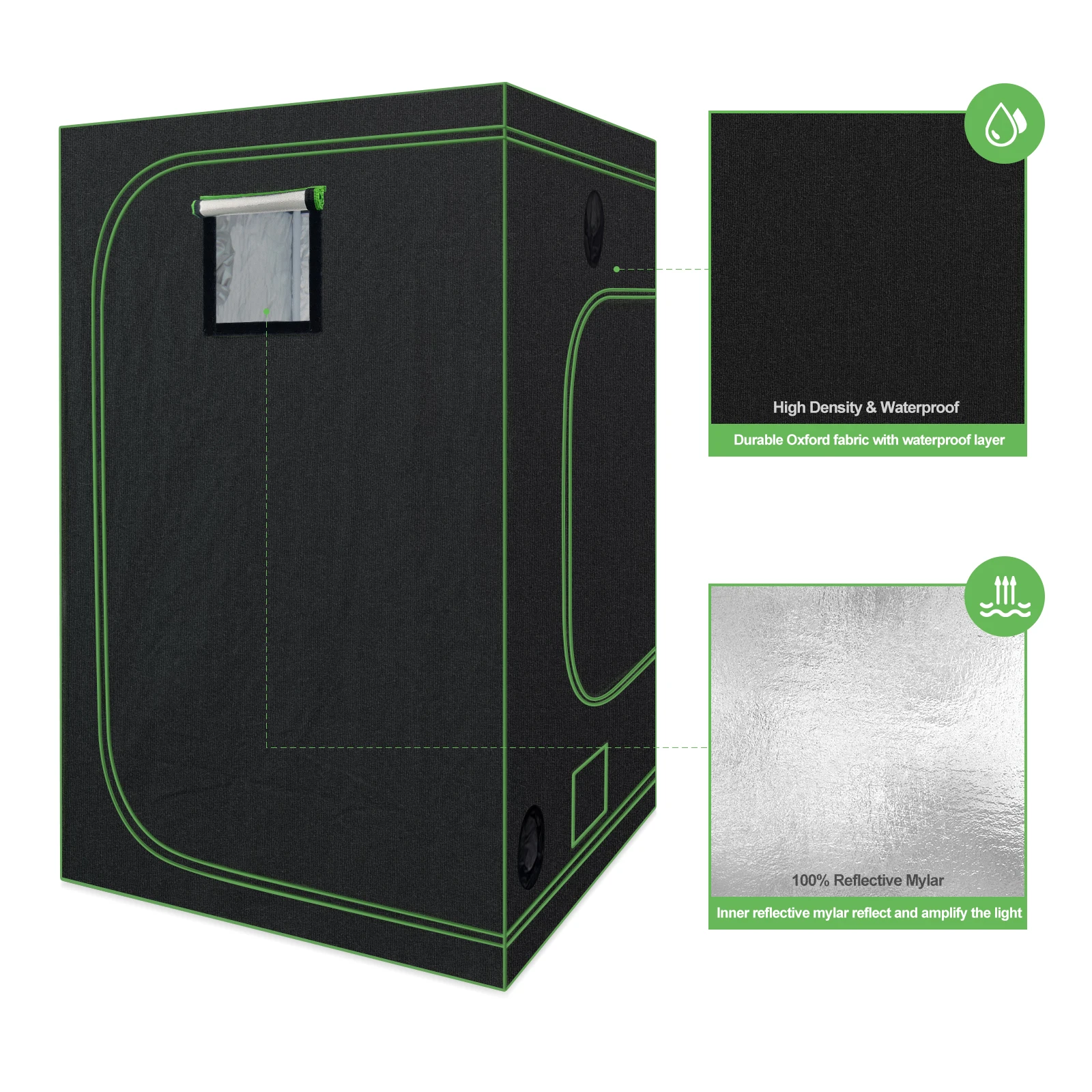 Custom 150x150x200cm Grow Box Indoor Greenhouse Plant Tent Commercial Growing Tent For Plants