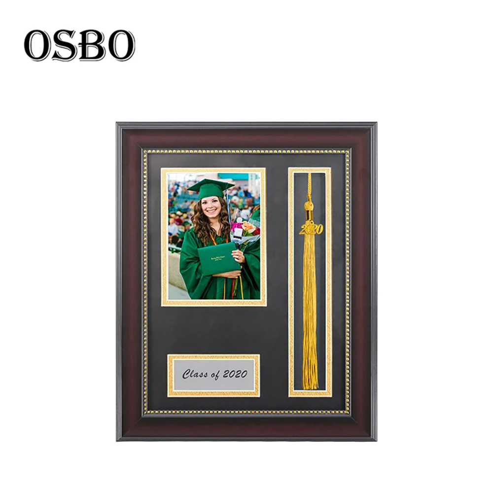 Graduation Shadow Box Frame for Photo 4' * 6' with Tassel Insert