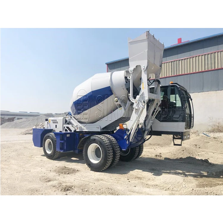 High Quality Mobile Concrete Self Loading Mixer self-feeding concrete mixer truck for Constructional Projects
