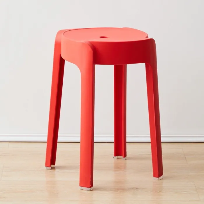 Modern simple plastic color chairs can be stacked in the Office wedding living room and dining room