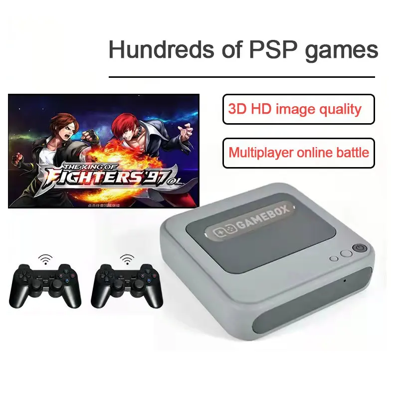 64GB 4K G 7 HD Retro Arcade Game Console 3D Android 9.1 TV Magic Game Box G7 Gamebox for PS1 PSP N64 NDS GBA