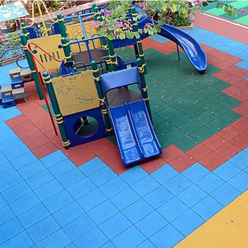 Wholesale High Quality Amusement Park Outdoor Playground Rubber Floor Tiles
