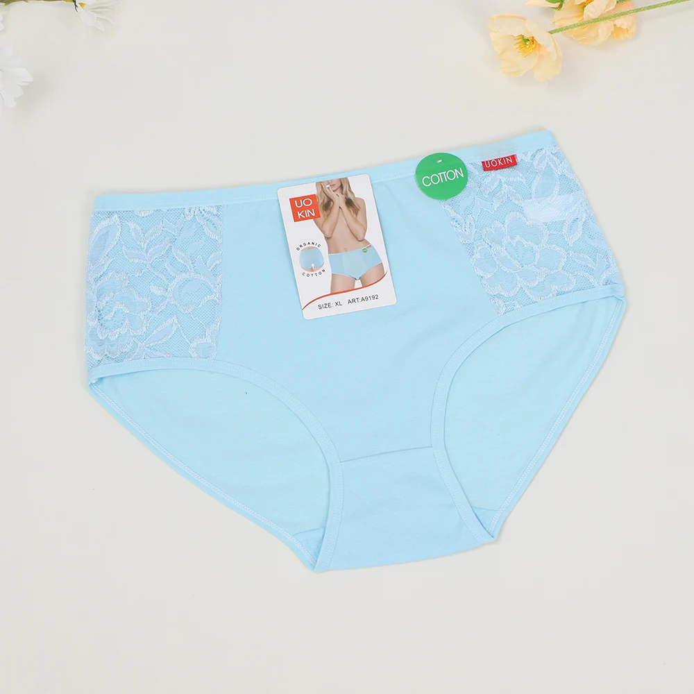 High quality carding cotton womens plus size panties in dozen pack  12 pcs mix size colors wholesale price hot in Southeast Asia