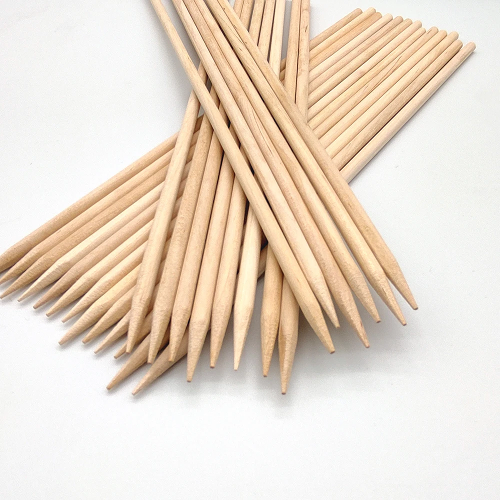 Disposable round bbq skewer custom birch wood skewer