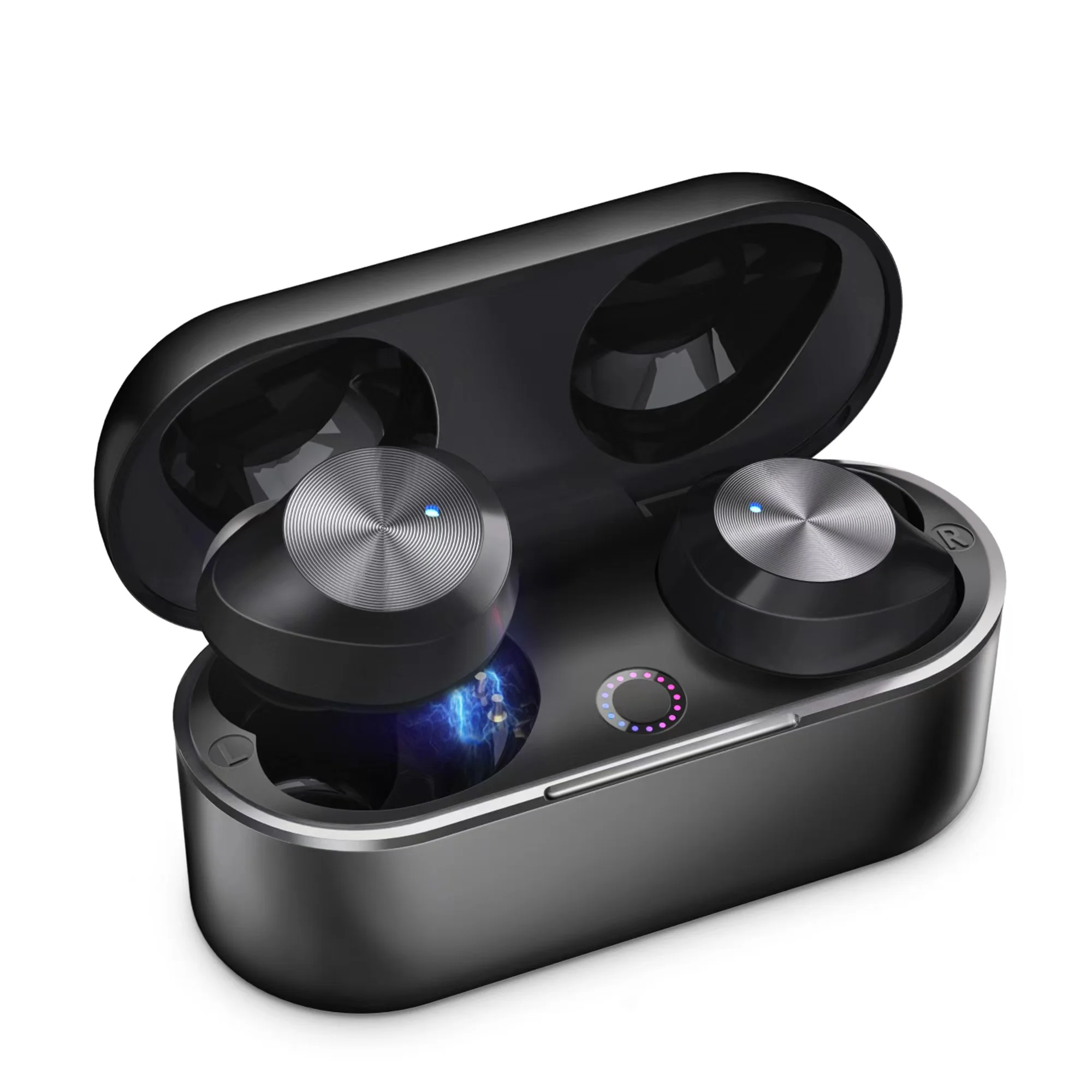 Free sample Original P3 TWS f9 ear buds phone in-ear Earphones & Headphones F9-5 wireless earbuds with metal charging case