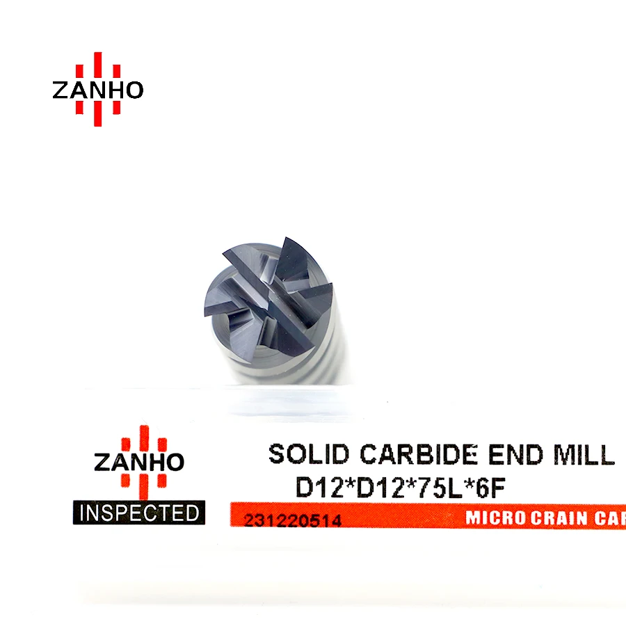 ZANHO China Supplier Cemented 6 Flutes Carbide Burr End Mill Cutters for Sale Cutting Tools