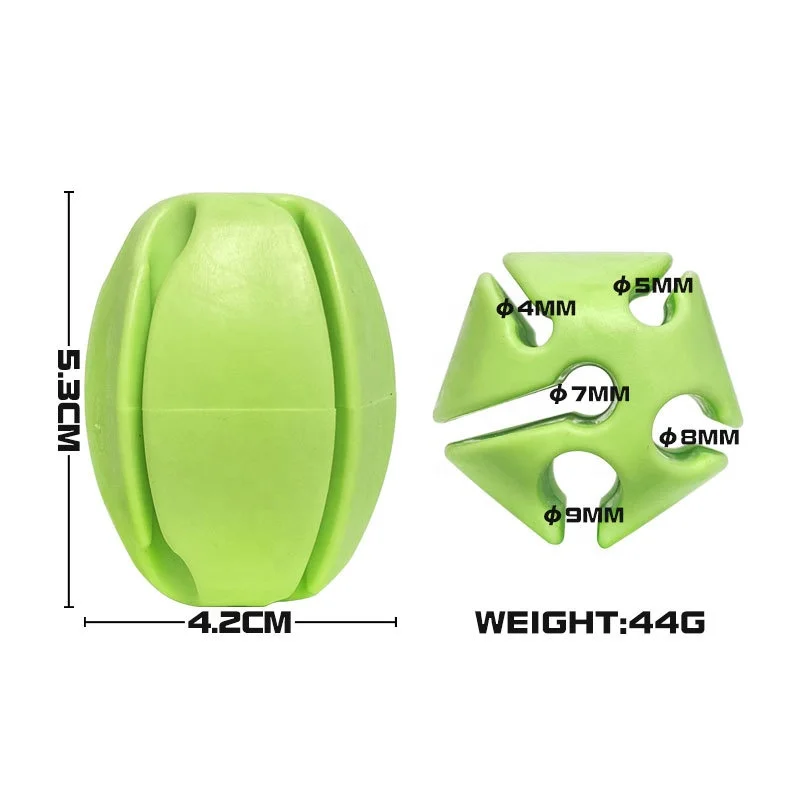 Portable Soft Flexible Rubber Fishing Rod Ball Fishing Pole Binding Clip