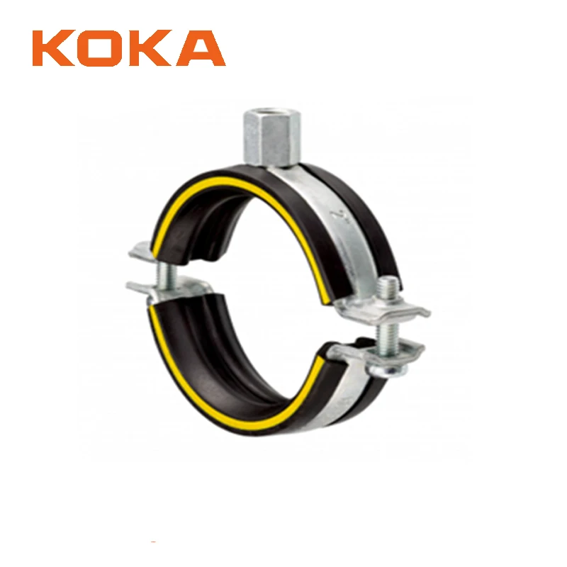 Hot Sale High Quality  M8 M10  Heavy Duty  Pipe Clamps With Epdm Rubber Lining
