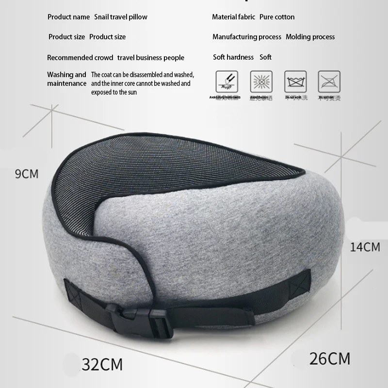 New design high-quality memory foam travel neck pillow Suitable for aircraft and automotive home use