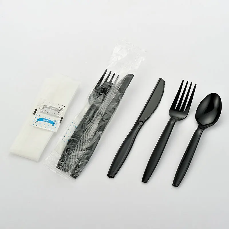 Disposable Knife Fork Spoon Serving Utensils Cutlery Packets Customized Fast Food Restaurant Cutlery Forks Spoon Knife Set