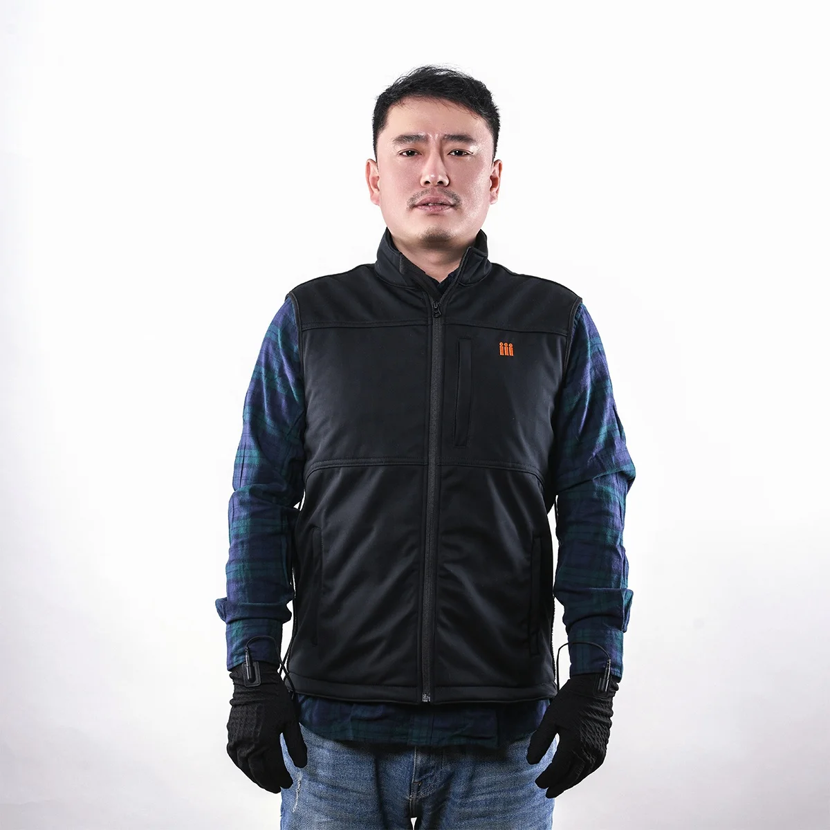 Heated vest for women and men heating liner gloves combo 4 zones electric heated vest jacket dropshipping ski liner gloves