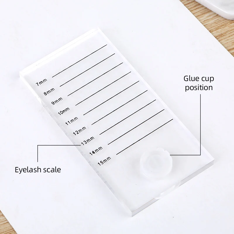 IRISMANLI Acrylic Lash Pallet Storage Glue Holder For Professional Eyelashes Extensions glue holder pallet lash Tile