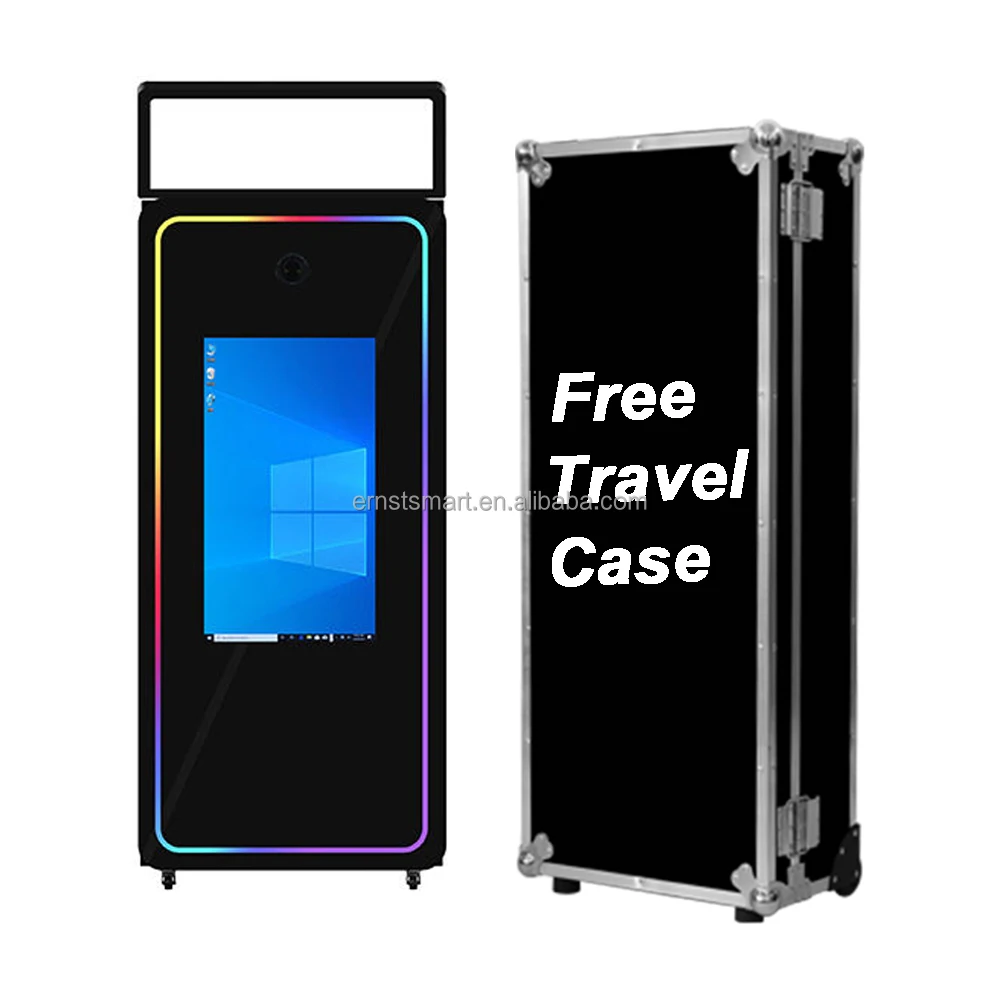 Camera And Printer A Magic Mirror Photo booth Shell The Wedding Photo Booth Kiosk Portable Case Stand With