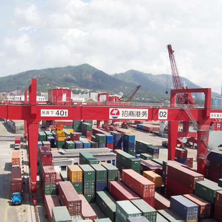 sea port container lifting crane 30 ton 40 ton RMG Crane rail mounted container mobile gantry crane 50 ton price