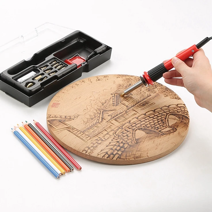 Sell Well New Type Hot Sale Electric Engraving Pen Wood Burning Kit Tool